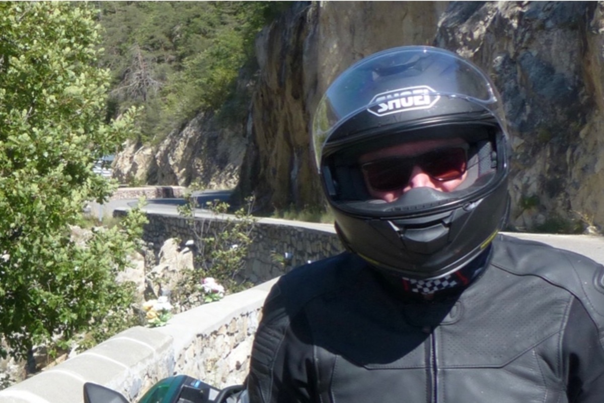 Thomas Keller auf dem Motorrad